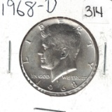 1968 D Kennedy Half Dollar