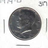 1974 D Kennedy Half Dollar