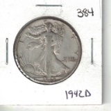 1942 D Walking Liberty Half Dollar