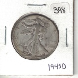 1945 D Walking Liberty Half Dollar