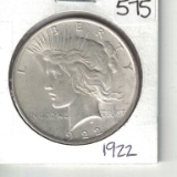 1922 Peace Dollar