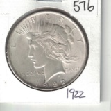 1922 Peace Dollar