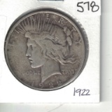 1922 Peace Dollar