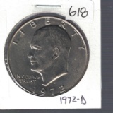 1972 D Eisenhower Dollar