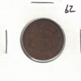 1865 Large 2 Cent