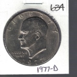 1977 D Eisenhower Dollar