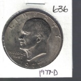 1977 D Eisenhower Dollar