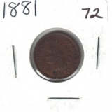 1881 Indian Head Penny