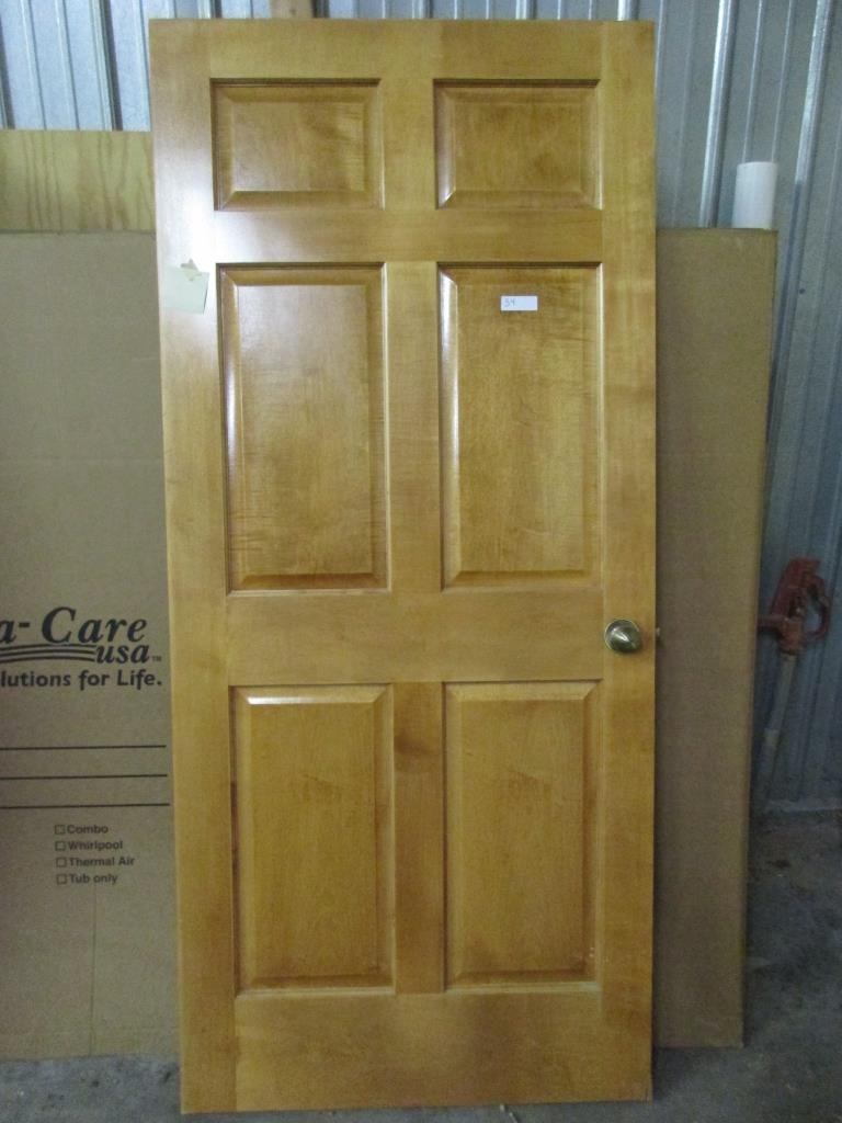 Lot 6 Panel Solid Wood Interior Door 36 X 80 Proxibid Auctions