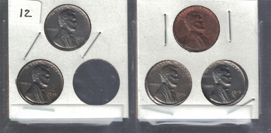 1943 Set of  Wheat Pennies
