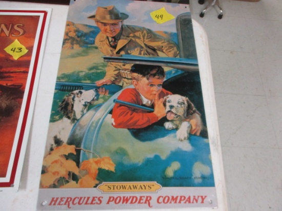 Hercules Powder Company metal sign
