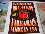 Genuine Ruger Firearms Made in USA metal sign