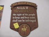 The Bill of Rights Article II sign