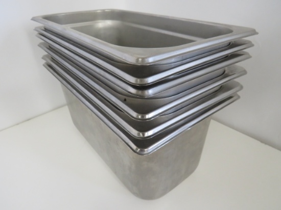 1/3 Size Stainless Steel Inserts 6" Deep