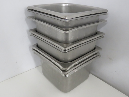 1/6 Size Stainless Steel Inserts 4" Deep