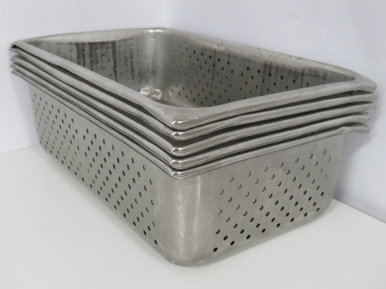 Full Size Perforated Stainless Steel Inserts 6" Deep