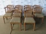 Steel Brown Chairs w/MTS Upholstery Seats