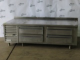 Stainless Steel Traulsen 4 Drawer Refrigerated Chef Base