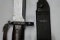 AK Wire Cutter Bayonet w/ Matching Scabbard