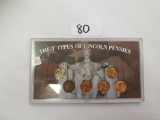 THE 7 TYPES OF LINCOLN PENNIES COLLECTION