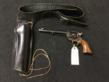 A.Uberti & C. Gardone v.t. Italy Cattleman .357 mag w/leather holster and belt