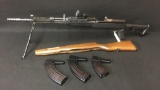 AK-47 w/custom adj. synthetic stock and bi-pod-w/original stock and 3 mags