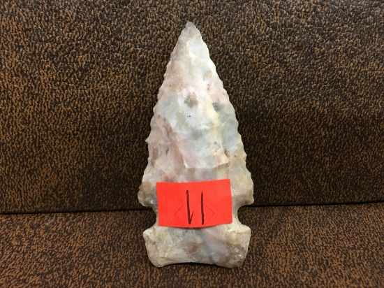 Osceola Or Graham Cave Arrowhead. Length- 2 1/2" x Width- 1 3/16"