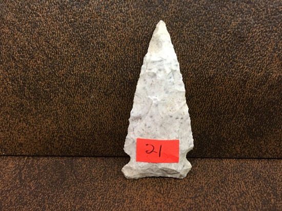 Osceola or Graham Cave Arrowhead. Length- 2 7/8" x Width- 1 5/16"