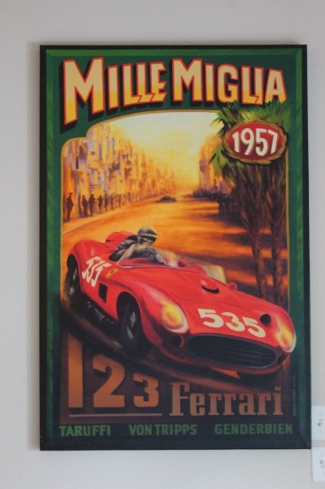 Ferrari 1957 Mille Miglia - on Canvas