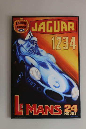 LeMans 24 Hours Jaguar - on Canvas