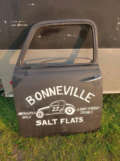 Truck Door Garage Art Bonneville Salt Flats
