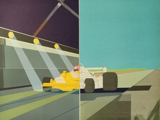 "Day and Night" - Lithograph by Raymond Loewy Original Print