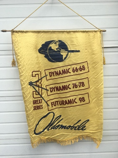 Oldsmobile Dealer Banner Late 1940's