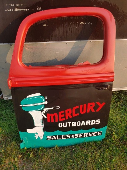 Truck Door Garage Art Mercury Outboards