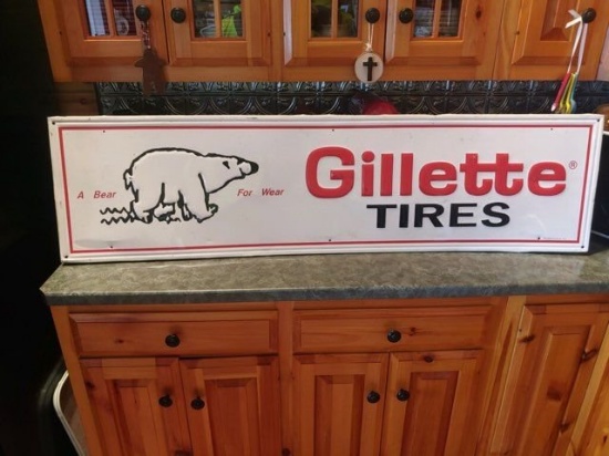 Gillette Tires 5ft Vertical Sign