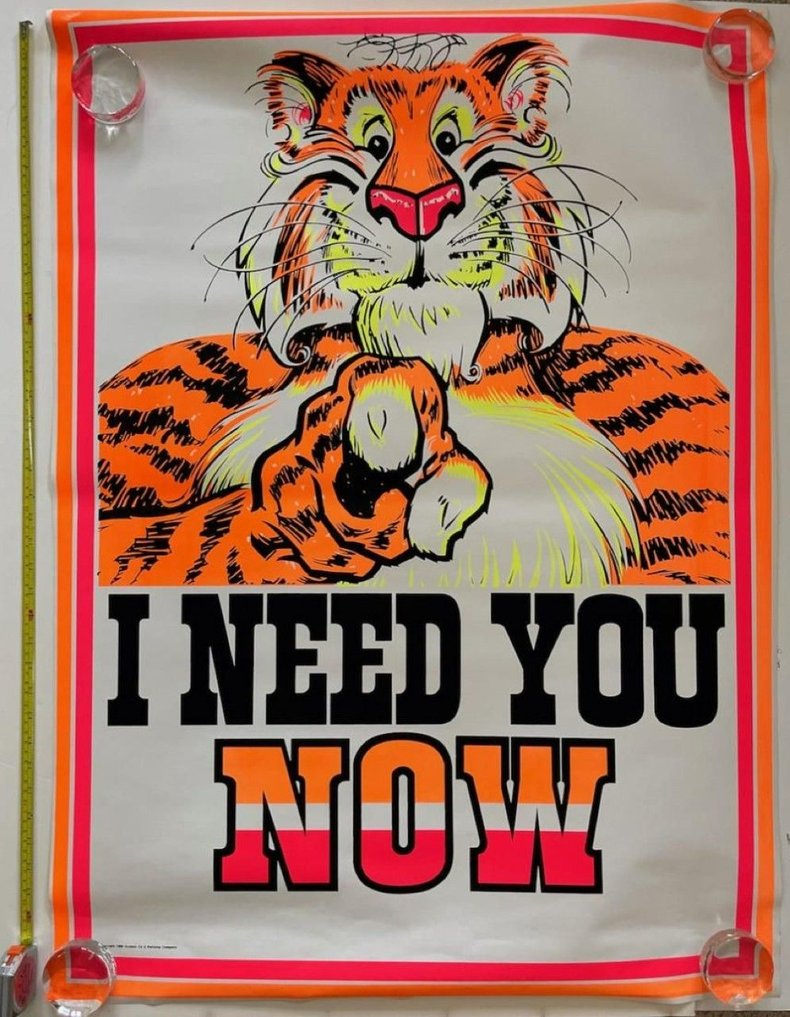 Original Esso Gas Station Tiger 1969 Print | Proxibid