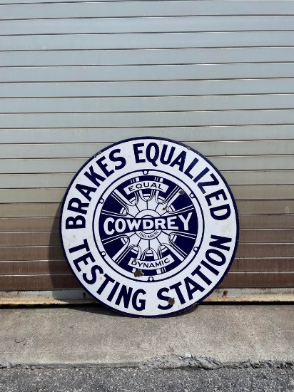 Cowdrey Brake Testing Sign