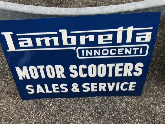 Late 1950's Lambretta Sign
