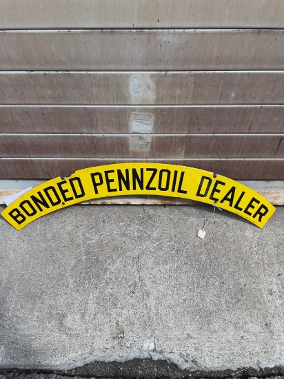 Bonded Pennzoil Sign