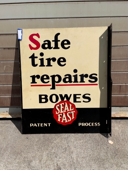 Bowes Safe Tire Repair Sign