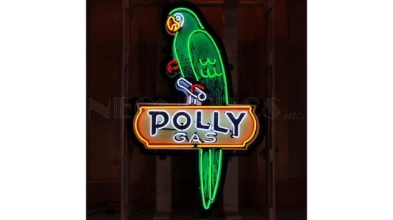 Polly Gas Neon Sign In Shaped Steel Can
