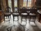 Four Leather Island Chairs