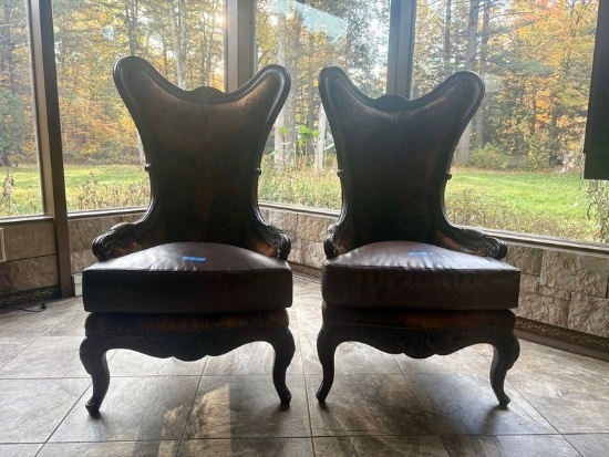 Two Leather Chairs
