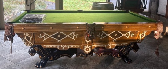 Pool Table & Cue Rack