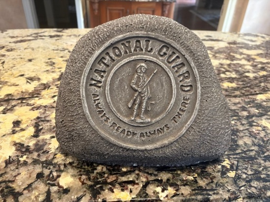National Guard Military Garden Stone