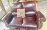 Abbyson Leather Love Seat