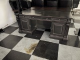 Desk, File Cabinet & Ottoman