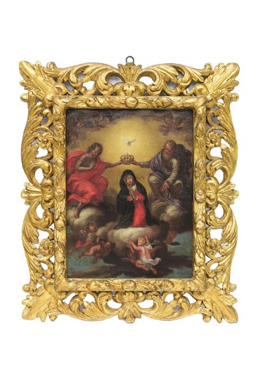 (Modena 1578 - Parma 1615)  The Coronation of the Virgin
