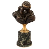 A Bronze Group of “Le Baiser Donne” After Jean-Antoine Houdon (1741-1828), Second Half 1