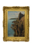A-26 Wiliaml Pye (English, 1855-1934)  Rocks at Icart Point, Guernsey
